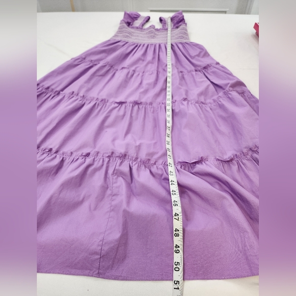 Aaron & Amber Women's Purple Smocked Dress, Size Large - Picture 6 of 13